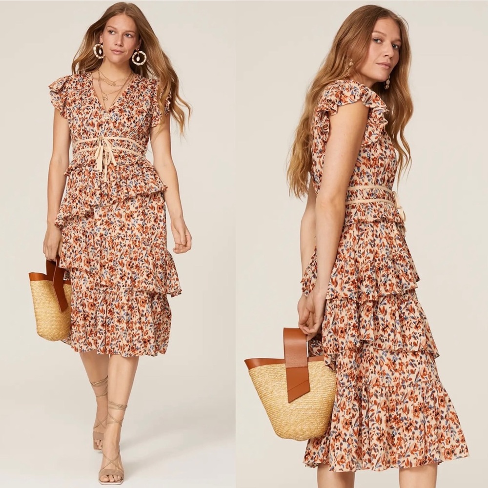 Ulla Johnson printed Madeline dress size 0 - Picture 2 of 16